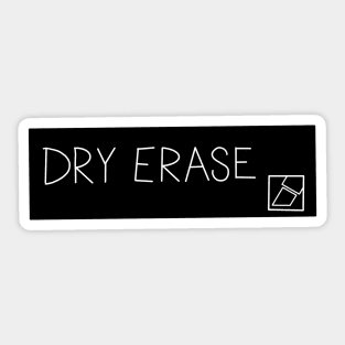 Black Dry Erase Label Sticker